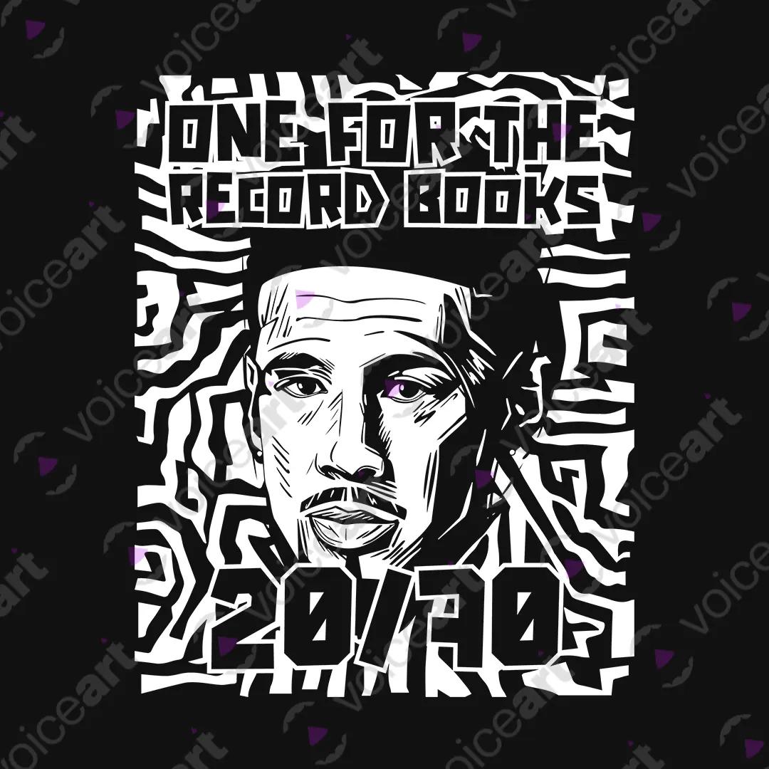 VOICEART Black Watermark Booker 70 Sports Graphic Tee for PHX Basketball Fans Short Sleeve Cotton T-Shirt Men and Women