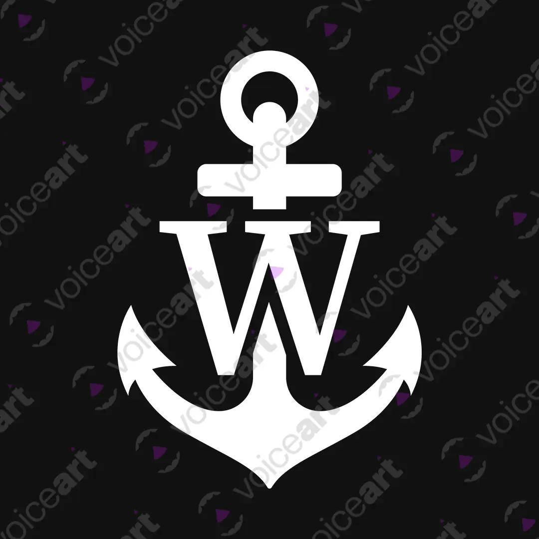 VOICEART Black Watermark Anchor Adult Humor Wanker Tee with Play on Words Short Sleeve Cotton T-Shirt for Men and Women