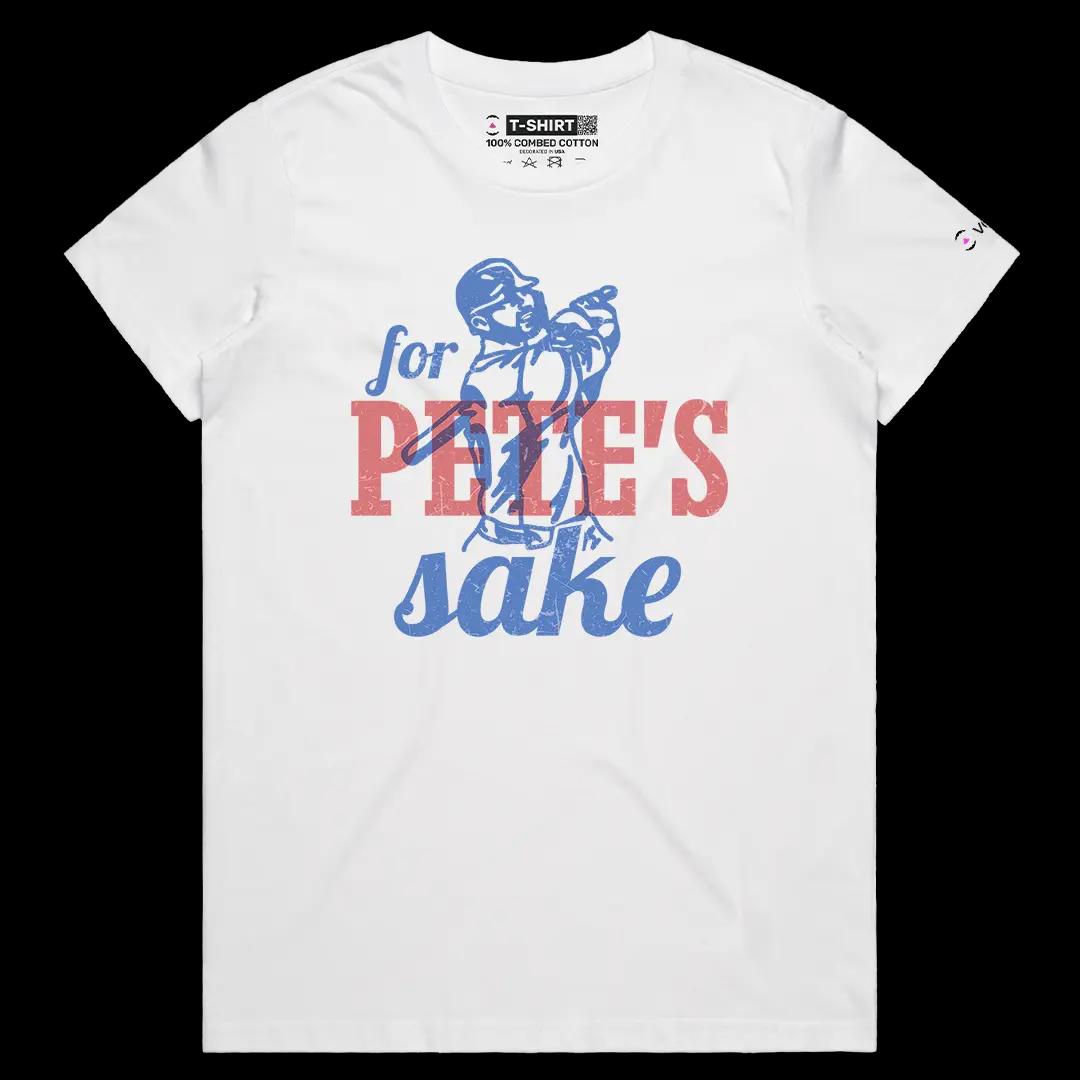 VOICEART White Female Regular Alonso Polar Bear Sports Graphic Tee for Baseball Fans Short Cotton T-Shirt for Men and Women