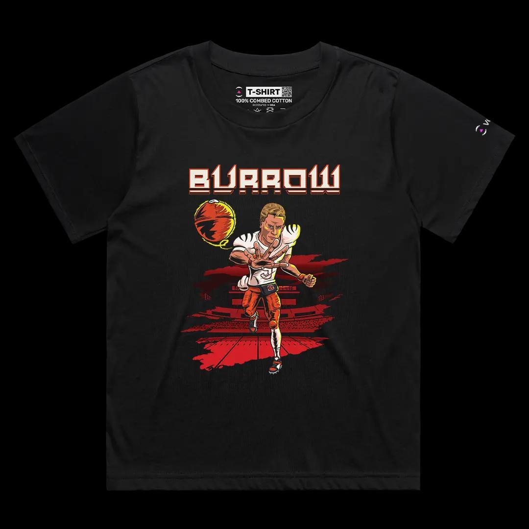 VOICEART Black Female Loose Tiger Quarterback Sports Graphic Tee for Football Fans Short Sleeve TShirt for Men and Women v1