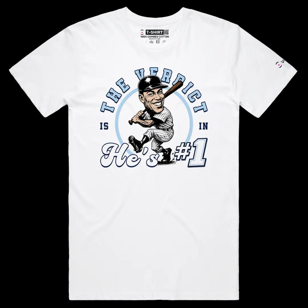 VOICEART White Male Regular Judges Verdict Sports Premium Graphic for Baseball Fans TShirt for Men and Women