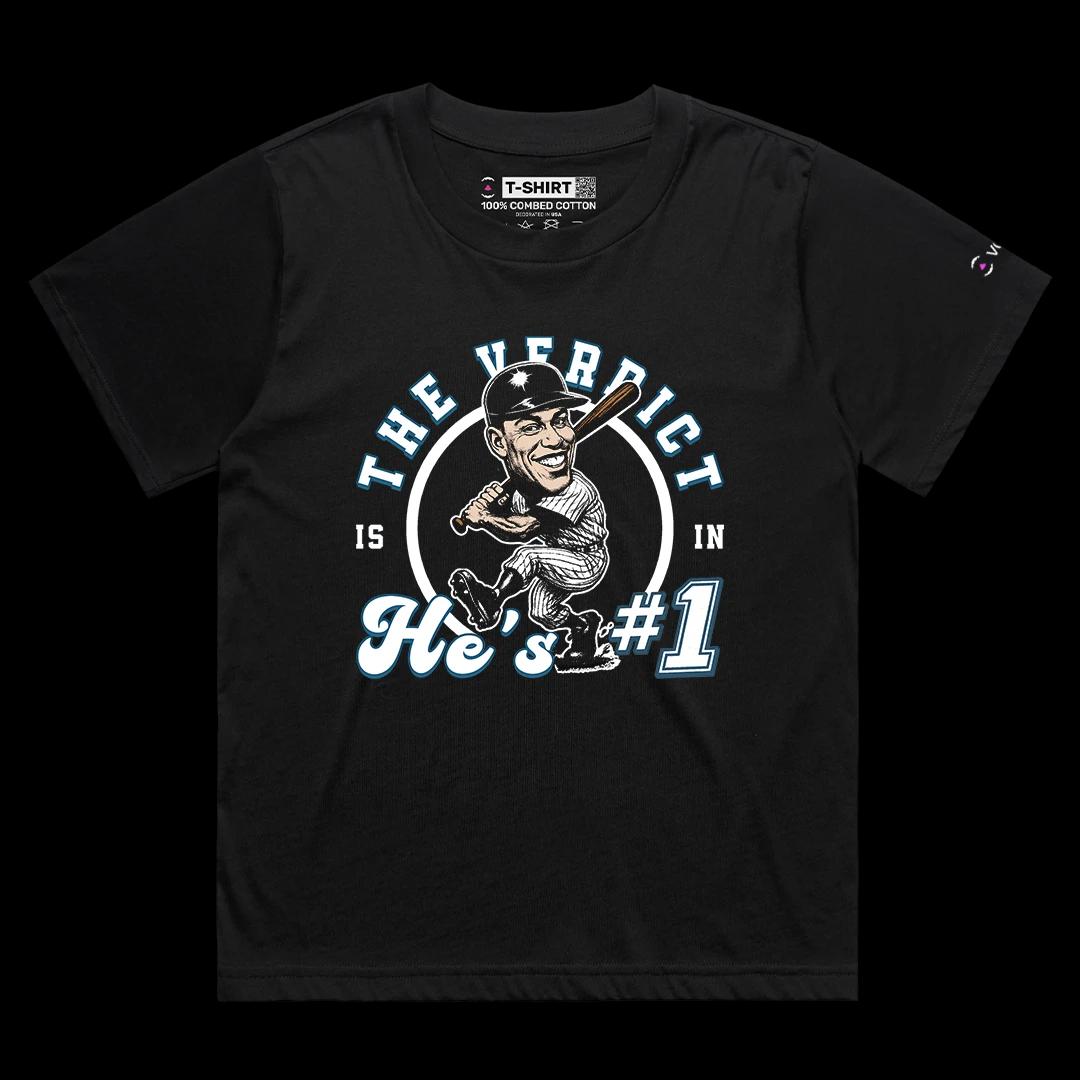 VOICEART Black Female Loose Judges Verdict Sports Premium Graphic for Baseball Fans TShirt for Men and Women