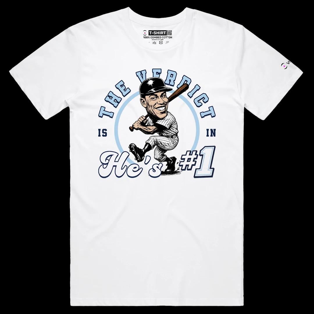 VOICEART White Male Regular Judges Verdict Sports Premium Graphic for Baseball Fans TShirt for Men and Women