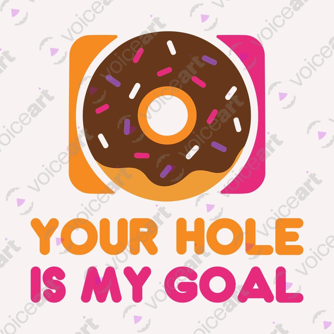 VOICEART White Watermark Chasing the Donuts Funny Graphic Tee with Wordplay Short Sleeve T-Shirt for Men and Women