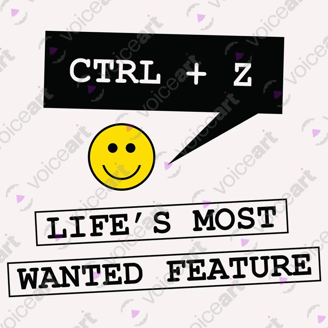 VOICEART White Watermark Life’s Most Wanted Feature Funny Graphic Feel Good Tee Short Sleeve T-Shirt for Men and Women