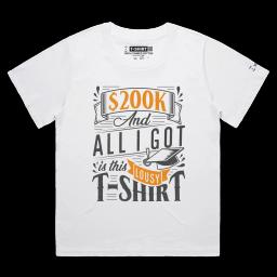 Million Dollars T-Shirt_v1_Female MARTINA White