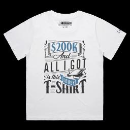 Million Dollars T-Shirt_v2_Female MARTINA White