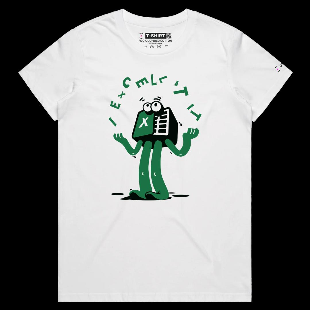 VOICEART White Female Regular Lactose Intolerant Funny tShirt Premium Graphic Design Milk Carton Prosthetic Leg Wordplay Tee