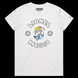 My Sporting Icons, Lionel Messi_Female MAPLE White