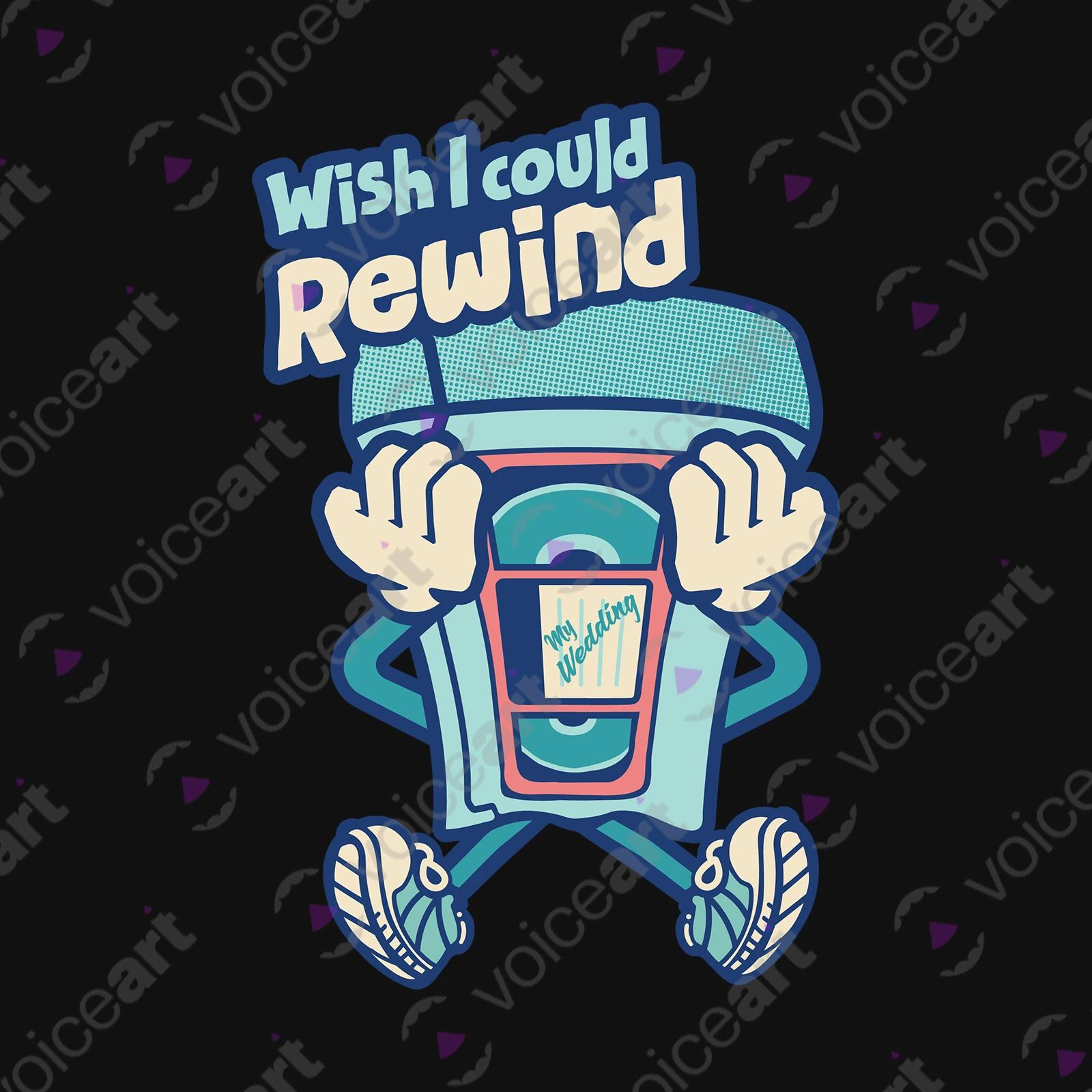 VOICEART Black Watermark VHS Tape Funny T-Shirt with Premium Quality Graphic Design VCR Nostalgic Memory Lane Tee