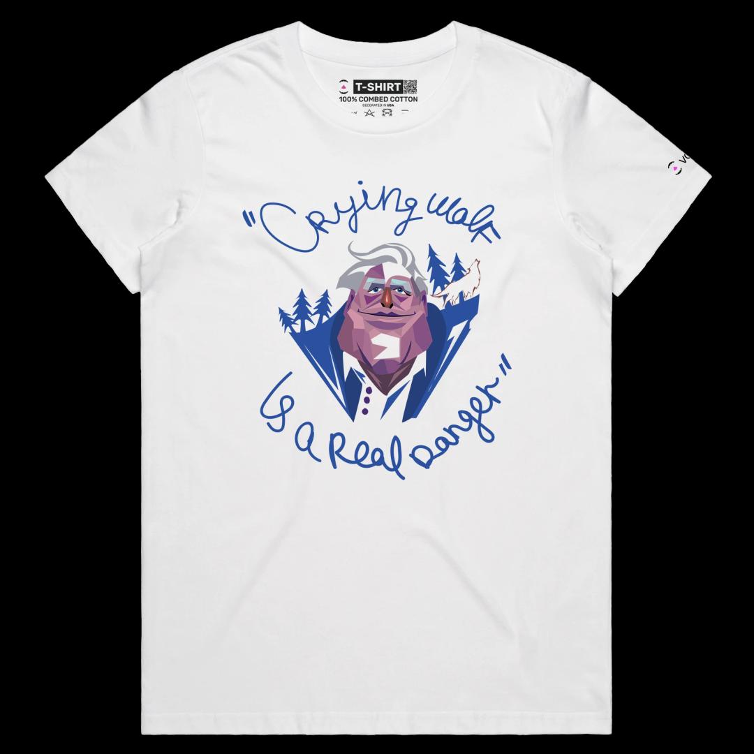 VOICEART White Female Regular David Attenborough Nature and Geography T-Shirt with Premium Quality Graphic Earth Survival