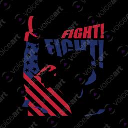 A Living Trump With A Bold Fist Pump_Watermark White