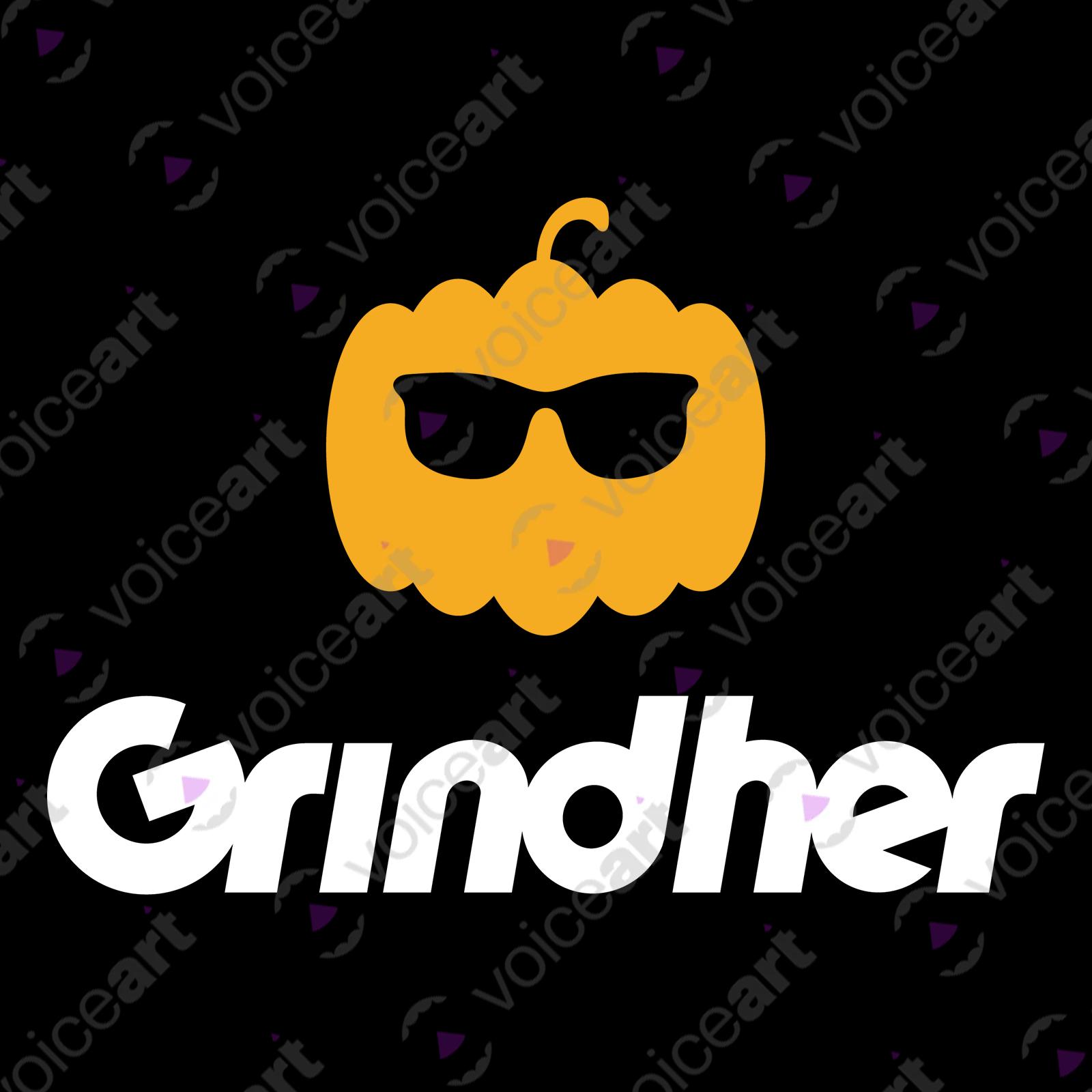 VOICEART Black Watermark Grind the Pumpkin Funny T-Shirt Premium Graphic Halloween Tee Dating App Play Words for Adults