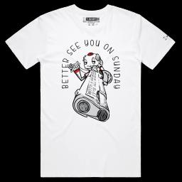 Ignore The Priest, You’ll Be Deceased_Male STAPLE White