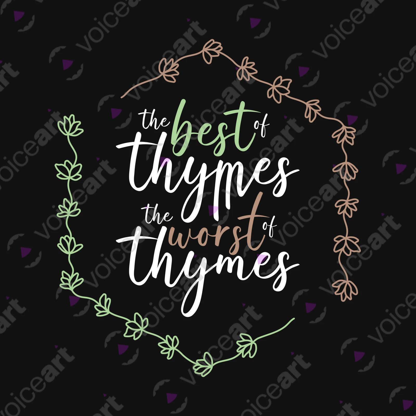 VOICEART Black Watermark Herbs and Plants Funny Wordplay T-Shirt with Premium Graphic Design Food and Spices Tee