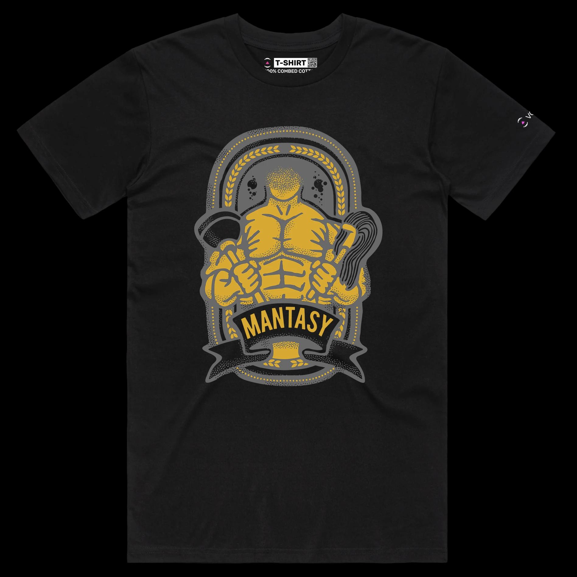 VOICEART Black Male Regular Man Maid Role Reversal Funny TShirt Premium Quality Graphic Design House Chores Tee Wordplay