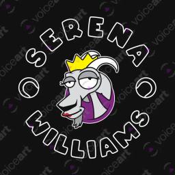 My Sporting Icons, Serena Williams_Watermark Black