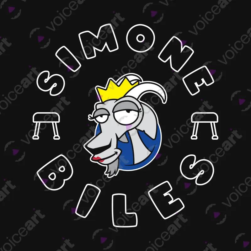 VOICEART Black Watermark Simone Biles The GOAT Series shirt Premium Quality Olympics Medalist Tee Gymnastics Fans