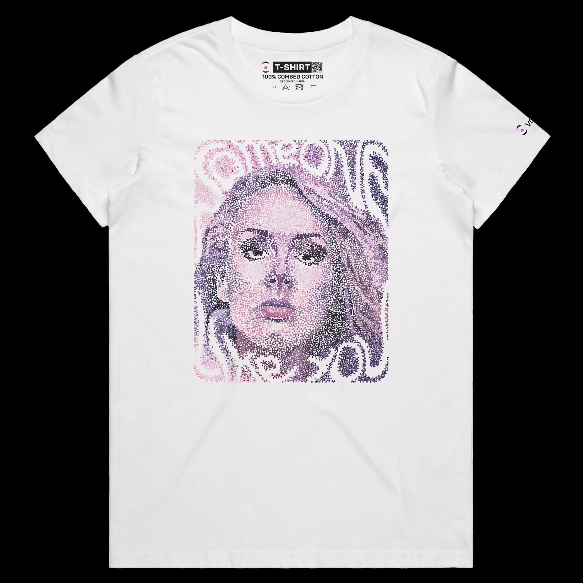 VOICEART White Female Regular Fashionable Adele T-Shirt Premium Graphic and Quality Design Popular Grammy Awards Singer Tee