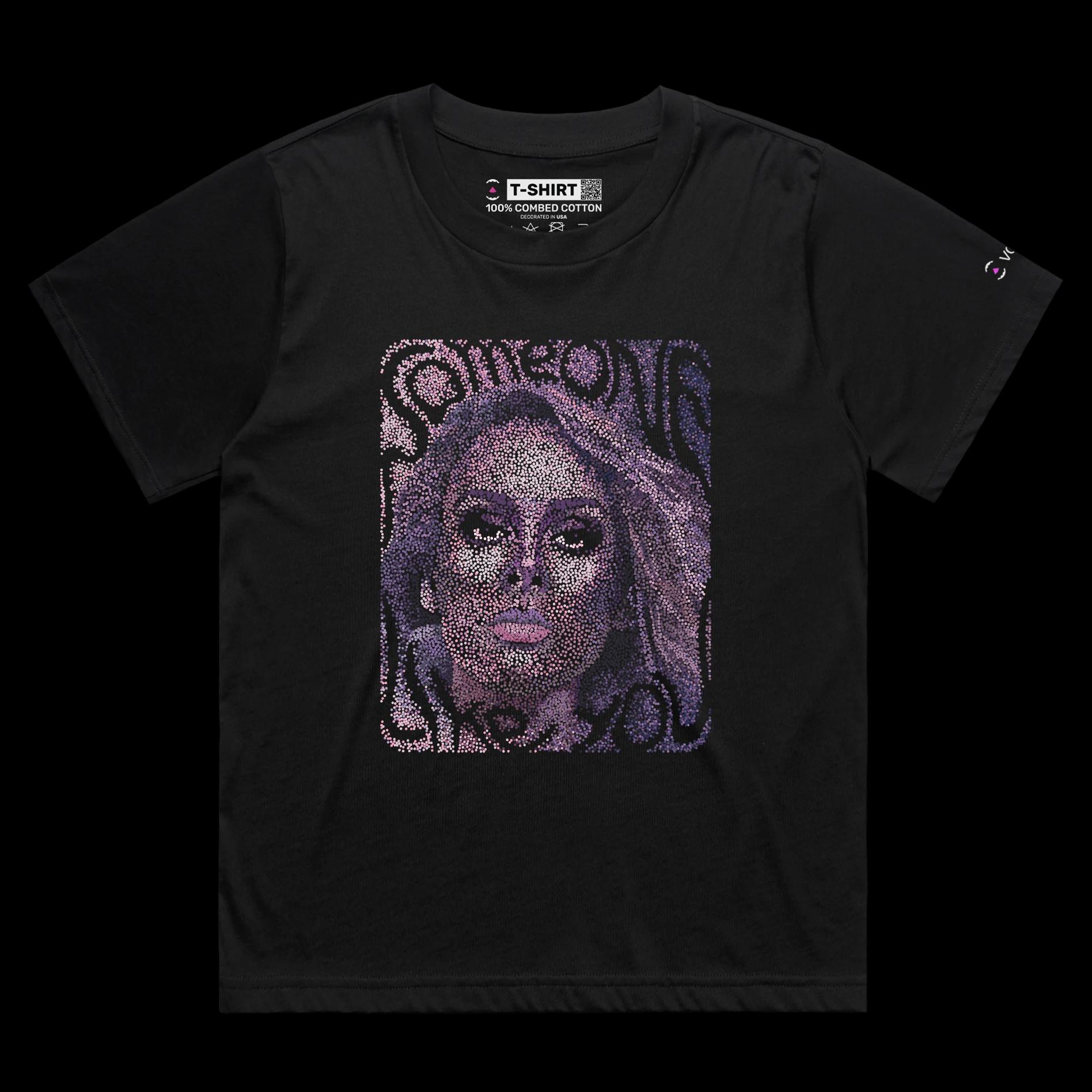 VOICEART Black Female Loose Fashionable Adele T-Shirt Premium Graphic and Quality Design Popular Grammy Awards Singer Tee