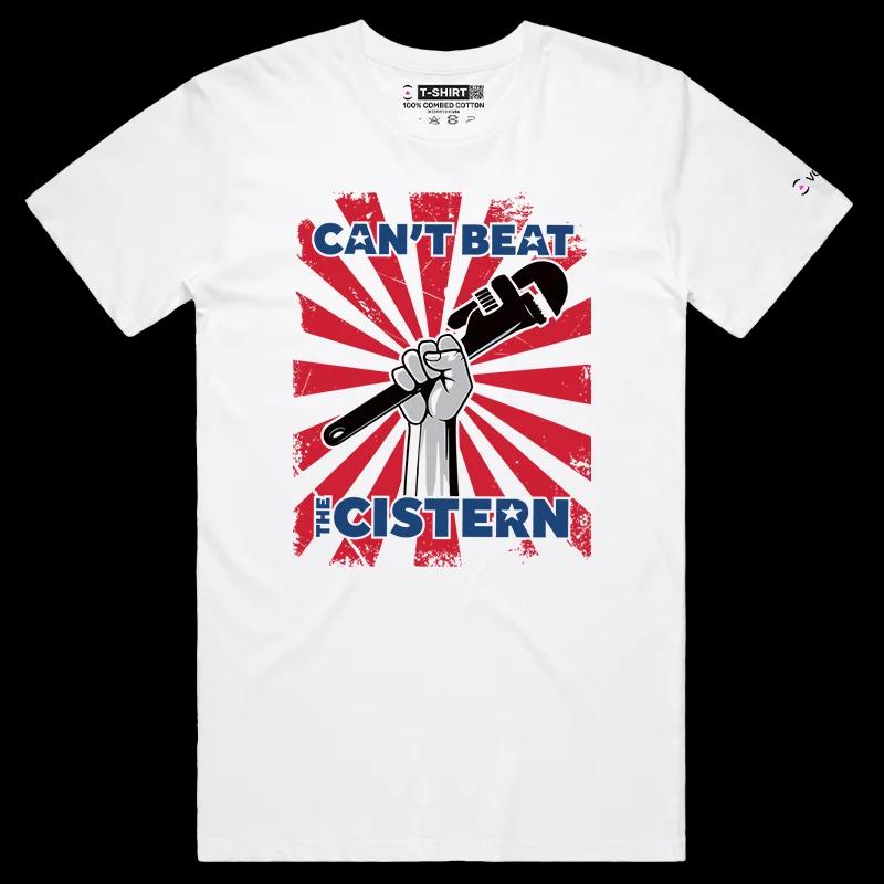 VOICEART White Male Regular Plumber with a Wrench Funny T-Shirt with Premium Graphic Design Cistern and System Wordplay Tee