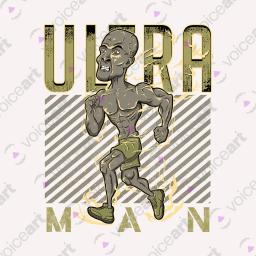 Ultra Marathon MannWatermark White