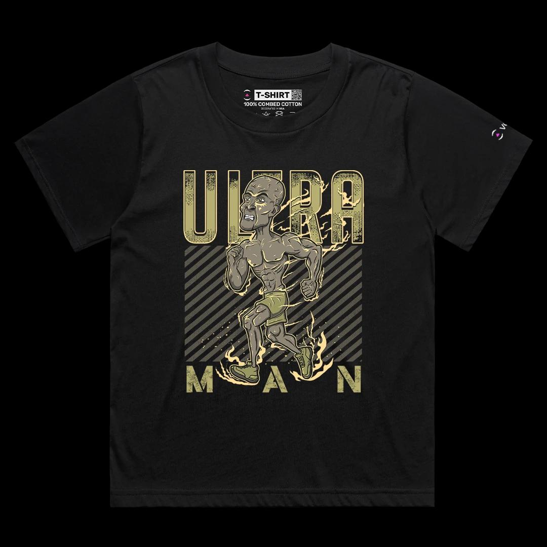 VOICEART Black Female Loose Ultra Man Goggins Sports Graphic T-Shirt Premium Design Marathon Runner Mens and Womens Tee