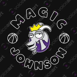 My Sporting Icon, Magic Johnson_Watermark Black