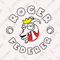 My Sporting Icon, Roger Federer_Watermark White