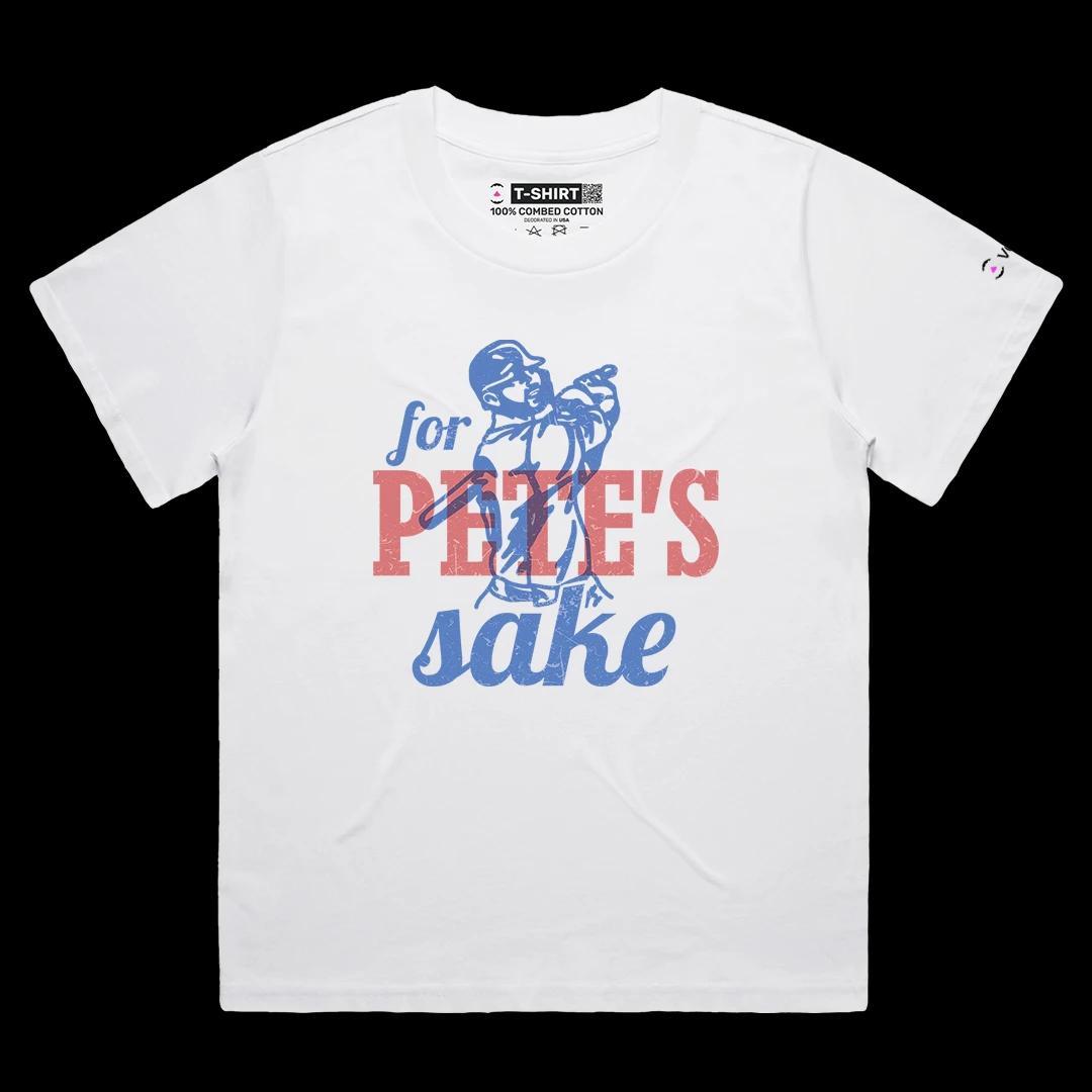 VOICEART White Female Loose Alonso Polar Bear Sports Graphic Tee for Baseball Fans Short Cotton T-Shirt for Men and Women