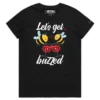 Black Female Drunk Bees Buzzing Around a Barrel T-shirt 2 design VOICEART