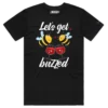 Black Male Drunk Bees Buzzing Around a Barrel T-shirt 2 design VOICEART