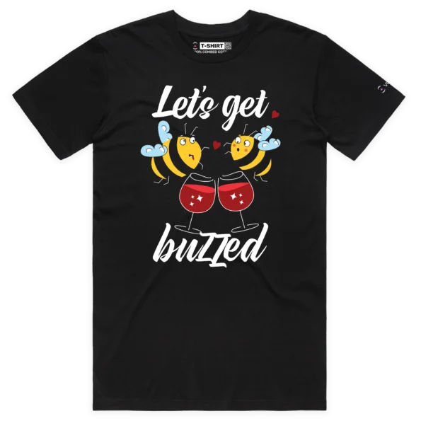 Black Male Drunk Bees Buzzing Around a Barrel T-shirt 2 design VOICEART