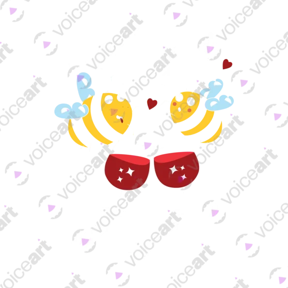 Black Watermark Drunk Bees Buzzing Around a Barrel 2 design VOICEART