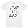 White Male A Flip the Bird T-Shirt with a Finger design VOICEART