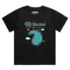 Black Female Loose A Flip the Bird T-Shirt with a Finger 3 design VOICEART