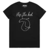 Black Female A Flip the Bird T-Shirt with a Finger 4 design VOICEART