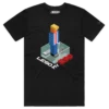 Black Male A Political tshirt with Donald Trump in a Lego Prison design VOICEART