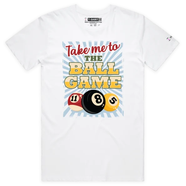 White Male Take Me To The Shooting Ball Game T-shirt design VOICEART