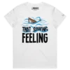 white female sinking boat and feeling t-shirt - VOICEART