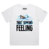 white female sinking boat and feeling loose t-shirt - VOICEART