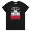 White Female A Pole Vault and the Bank of Poland T-shirt design VOICEART