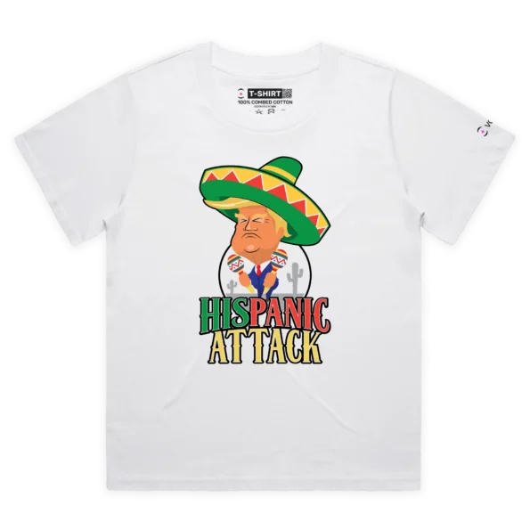 white female loose premium t-shirt Donald Trump in a sombrero with a Hispanic Attack - VOICEART