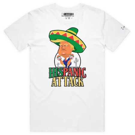 black female loose Premium t-shirt Donald Trump in a sombrero with a Hispanic Attack - VOICEART