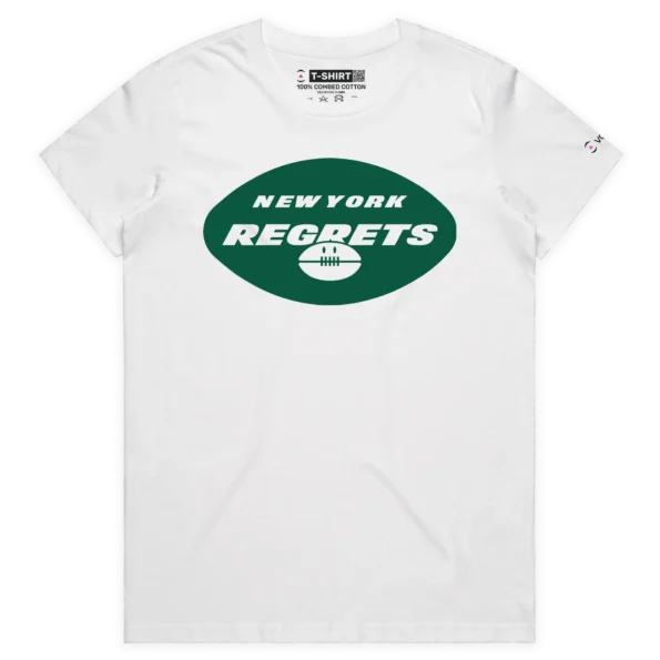 white female new york regrets t-shirt - VOICEART