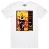 White Male Guns And Hoses Fireman Holding A Hose T-Shirt design VOICEART