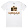 White Male Millennial Housing Project, Cardboard Box T-Shirt design VOICEART