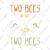 Two Bees a Flower William Shakespeare Themed Quote design black watermark second variation design - VOICEART