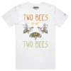 White male t-shirt two bees a flower william shakespeare themed wildlife quote playwright design - VOICEART