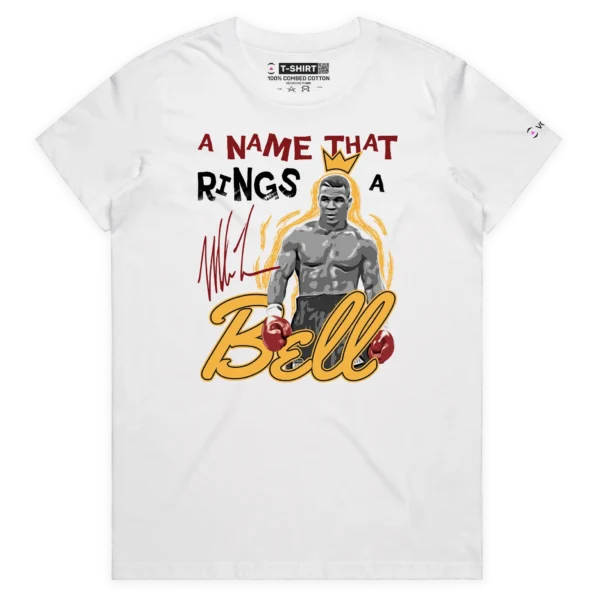 White Female The Mike Tyson T-shirt, a Name That Rings a Bell design VOICEART